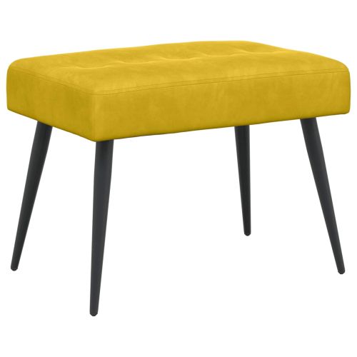 Пейка с копчета Жълто 60 x 40 x 45 см Кадифе