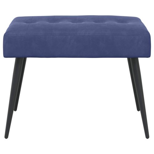 Пейка с копчета Полицейско синьо 60 x 40 x 45 см Кадифе