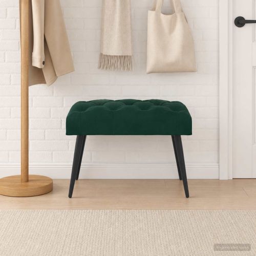 Пейка с копчета Тъмнозелено 60 x 40 x 45 см Кадифе