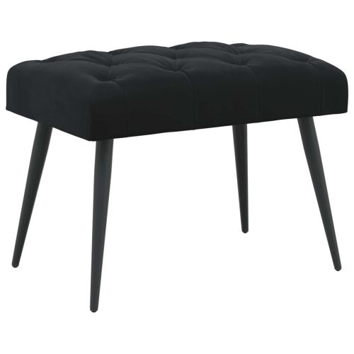 Пейка с копчета Черно 60 x 40 x 45 см Кадифе