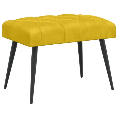 Пейка с копчета Жълто 60 x 40 x 45 см Кадифе