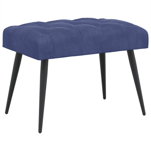 Пейка с копчета Полицейско синьо 60 x 40 x 45 см Кадифе