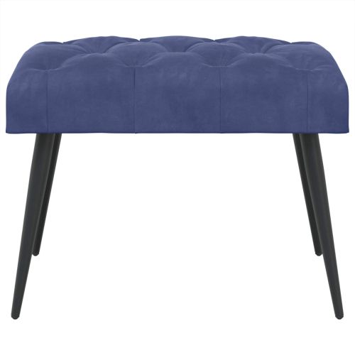 Пейка с копчета Полицейско синьо 60 x 40 x 45 см Кадифе