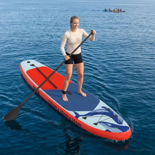 Надуваема дъска за сърф SCYLLA 335 x 76 x 15 см Синьо за