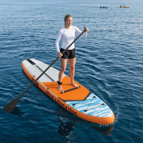 SUP дъска със седалка 2-в-1 TRITON 305 x 76 x 15 cm Синьо за