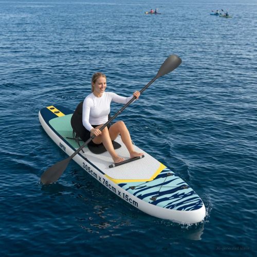 SUP дъска с място 2 в 1 APEX 305 x 76 x 15 cm Синьо за