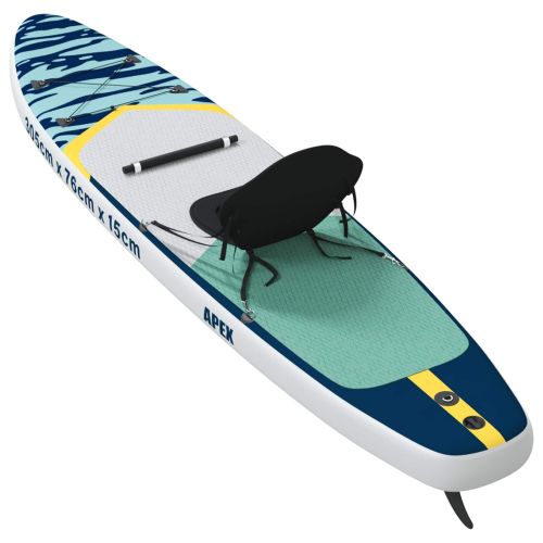 SUP дъска с място 2 в 1 APEX 305 x 76 x 15 cm Синьо за