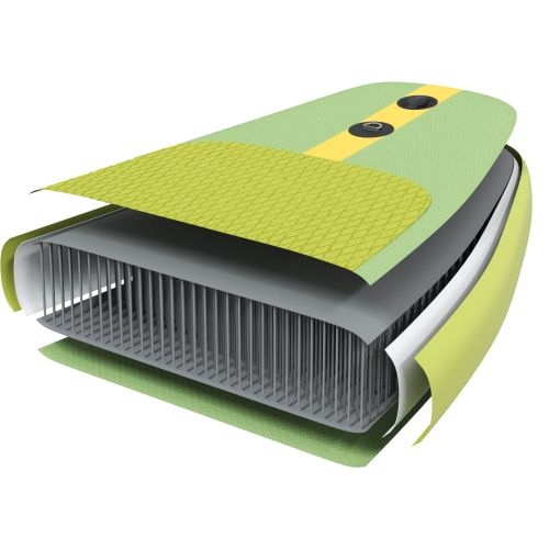 SUP дъска с седалка 2 в 1 POSEIDON 335 x 76 x 15 см Зелено за