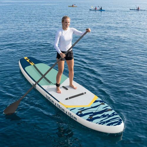 SUP дъска с място 2 в 1 APEX 335 x 76 x 15 см Синьо за
