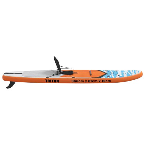 SUP дъска със седалка 2-в-1 TRITON 366 x 81 x 15 см Синьо за