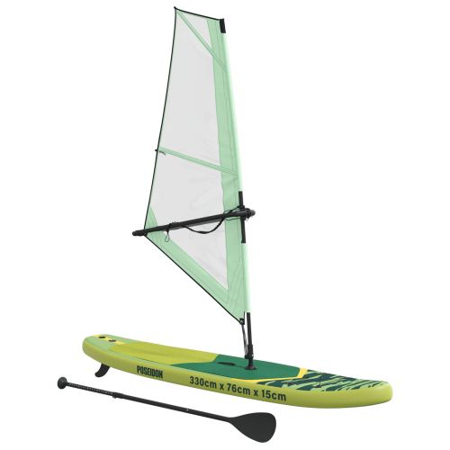 Надуваем SUP борд с платно POSEIDON 330 x 76 x 15 см Зелено за