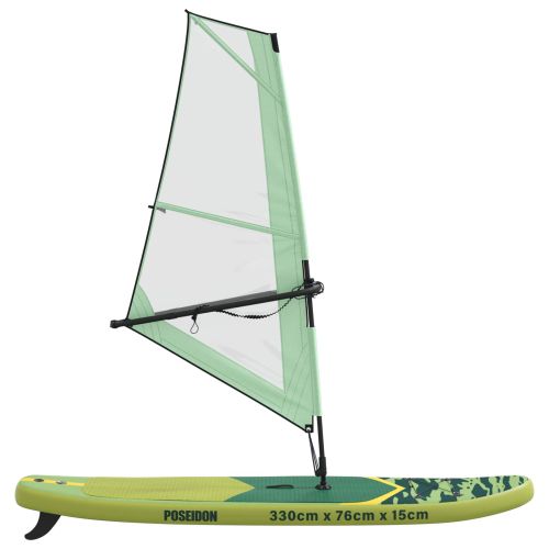 Надуваем SUP борд с платно POSEIDON 330 x 76 x 15 см Зелено за