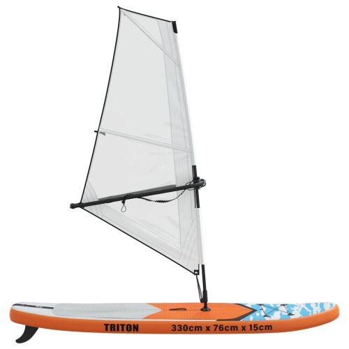 Надуваем SUP борд с платно TRITON 330 x 76 x 15 см Синьо за
