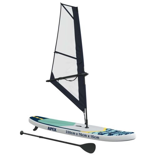 Надуваем SUP борд с платно APEX 330 x 76 x 15 см Синьо за