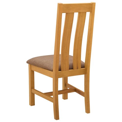 Трапезен стол 2 pcs Масивен дъб Сиво 45 x 54 x 100 см