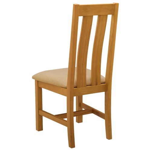 Трапезен стол 2 pcs Масивен дъб Бежово 45 x 54 x 100 см