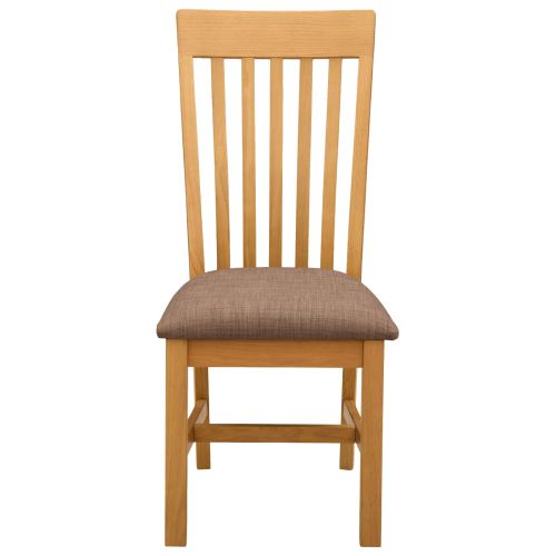 Трапезен стол 2 pcs Масивен дъб Сиво 45 x 59,5 x 100 см