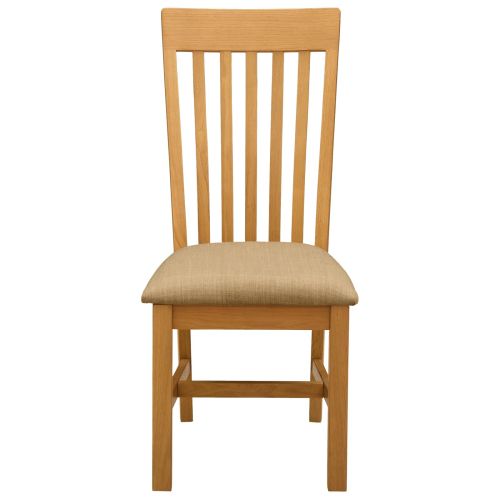 Трапезен стол 2 pcs Масивен дъб Бежово 45 x 59,5 x 100 см