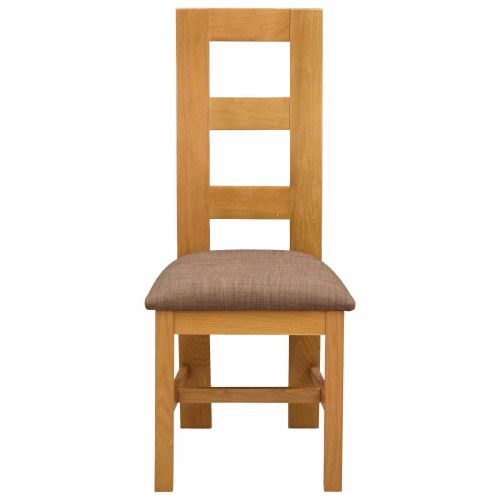 Трапезен стол 2 pcs Масивен дъб Сиво 45 x 51 x 105 см
