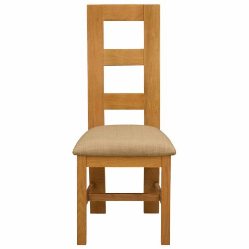 Трапезен стол 2 pcs Масивен дъб Бежово 45 x 51 x 105 см