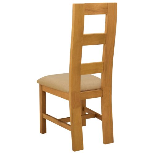 Трапезен стол 2 pcs Масивен дъб Бежово 45 x 51 x 105 см