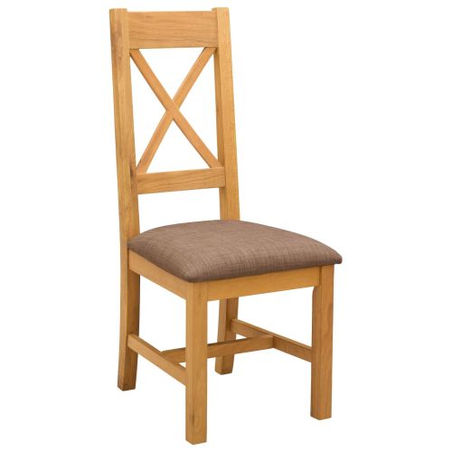 Трапезен стол 2 pcs Масивен дъб Сиво 45 x 54 x 105 см