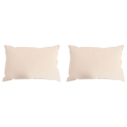 Възглавница 2 pcs Бежово 40 x 80 cm Капок Влакно