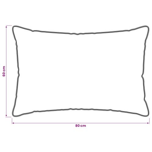 Възглавница 2 pcs Бежово 60 x 80 cm Капок Влакно
