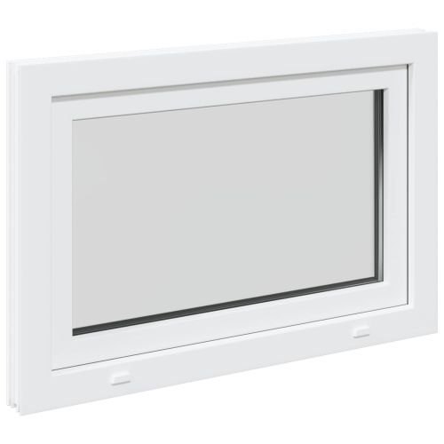 Прозорец за мазе RISOR 90 x 70 cm PVC и стъкло Бяло