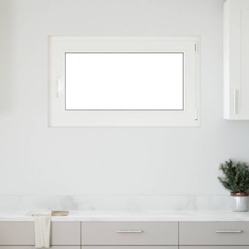 Прозорец за мазе RISOR 100 x 60 cm PVC и стъкло Бяло