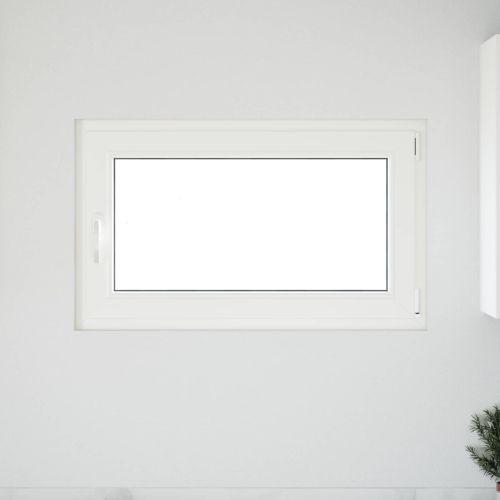 Прозорец за мазе RISOR 100 x 60 cm PVC и стъкло Бяло