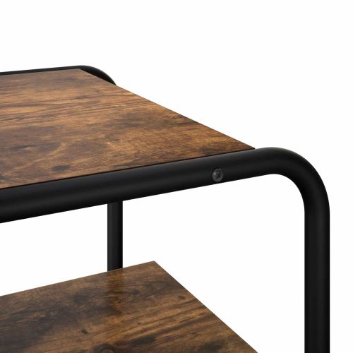 Конзолна маса Опушен дъб 80 x 41 x 75 см Инженерна дървесина