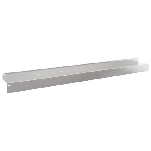 Ограда за трева 10 pcs 100 x 10 x 8 см Стомана Сребристо
