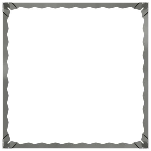 Ограда за трева 4 pcs 60 x 60 x 20 см Стомана Сребристо