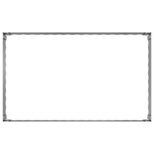 Ограда за трева 4 pcs 100 x 60 x 35 cm Стомана Сребристо