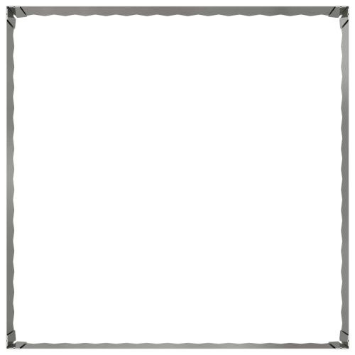 Ограда за трева 4 pcs 100 x 100 x 35 cm Стомана Сребристо