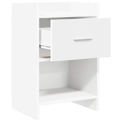 Нощни маси 2 pcs Бяло 40 x 30 x 60 cm Инженерна дървесина