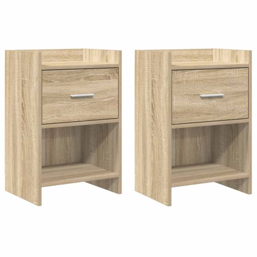 Нощни маси 2 pcs Дъб сонома 40 x 30 x 60 cm Инженерна дървесина