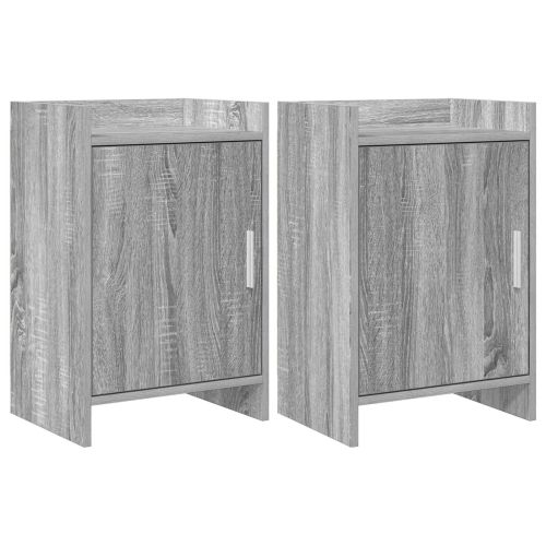 Нощни маси 2 pcs Сив Сонома 40 x 30 x 60 cm Инженерна дървесина
