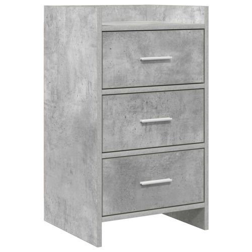 Нощни маси Бетонно сиво 40 x 36 x 70 см Инженерна дървесина