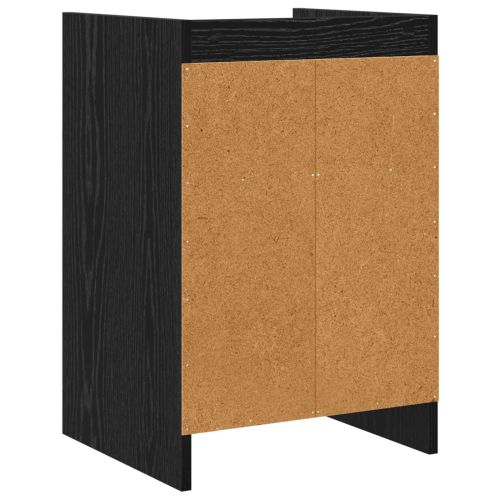Нощни маси 2 pcs Черен дъб 40 x 36 x 60 см Инженерна дървесина