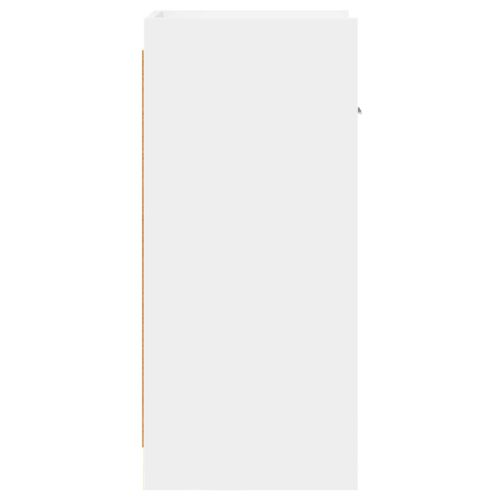 Служебен шкаф Бяло 40 x 36 x 80 см Инженерна дървесина