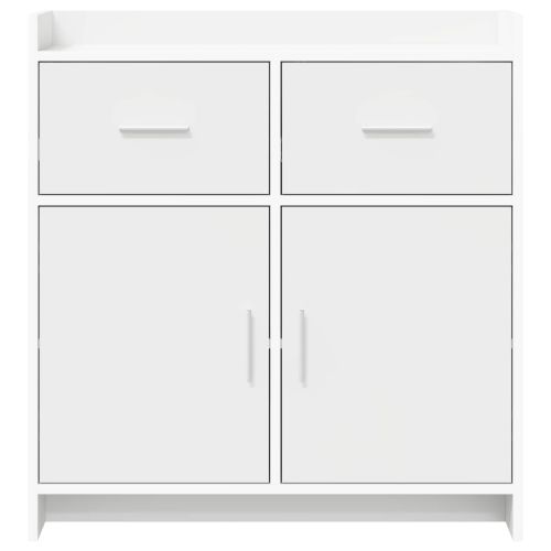 Служебен шкаф Бяло 75 x 36 x 80 см Инженерна дървесина