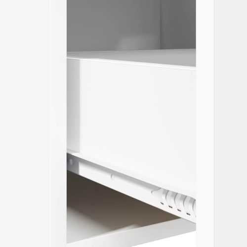 Служебен шкаф Бяло 75 x 36 x 80 см Инженерна дървесина