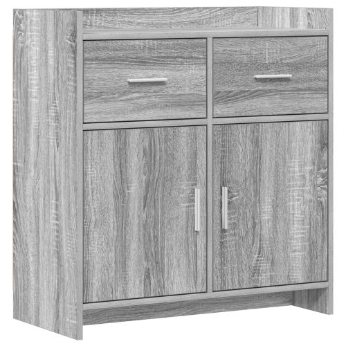 Служебен шкаф Сив Сонома 75 x 36 x 80 см Инженерна дървесина