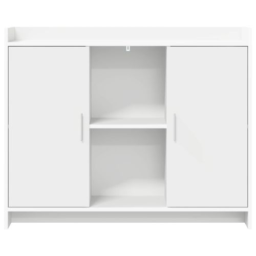Служебен шкаф Бяло 98,5 x 33 x 80 см Инженерна дървесина