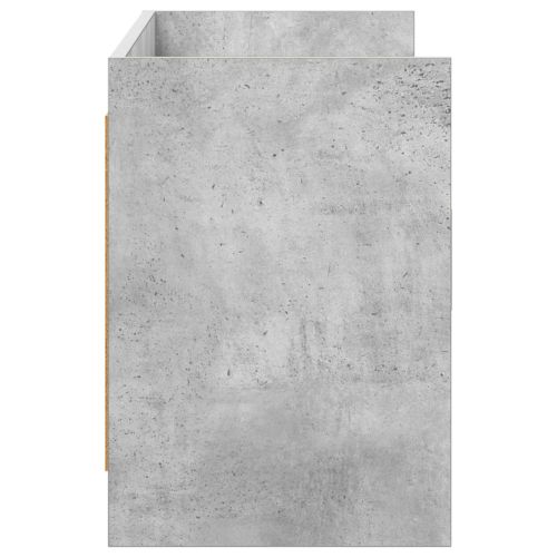 ТВ шкаф 130 x 33 x 47 см Бетонно сиво Инженерна дървесина