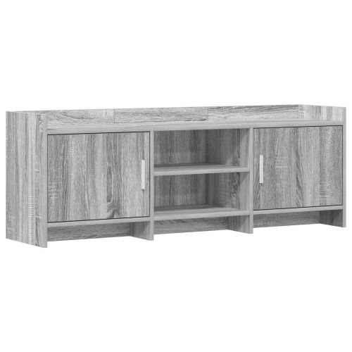 ТВ шкаф 130 x 33 x 47 см Сив Сонома Инженерна дървесина