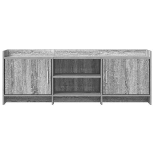 ТВ шкаф 130 x 33 x 47 см Сив Сонома Инженерна дървесина