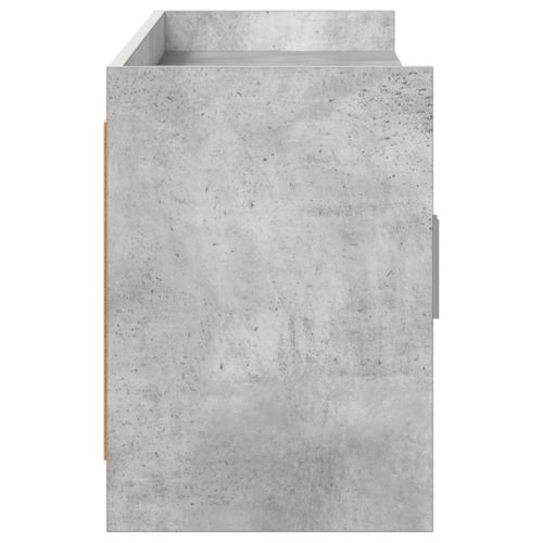 ТВ шкаф 168 x 33 x 47 см Бетонно сиво Инженерна дървесина